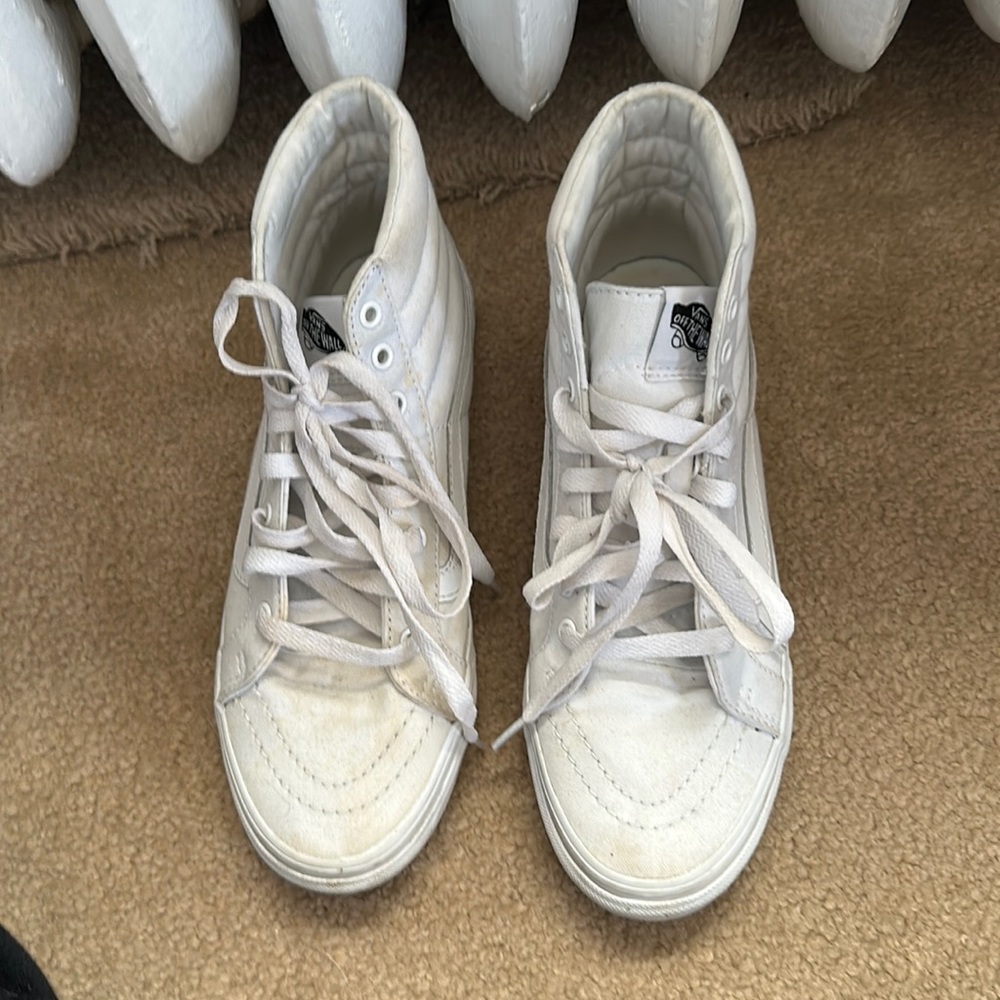 White high top vans